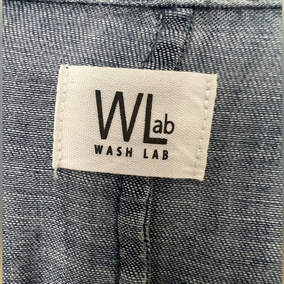 Wash Lab Crossover Dress in Circle Blue. Size XS - Picture 8 of 9